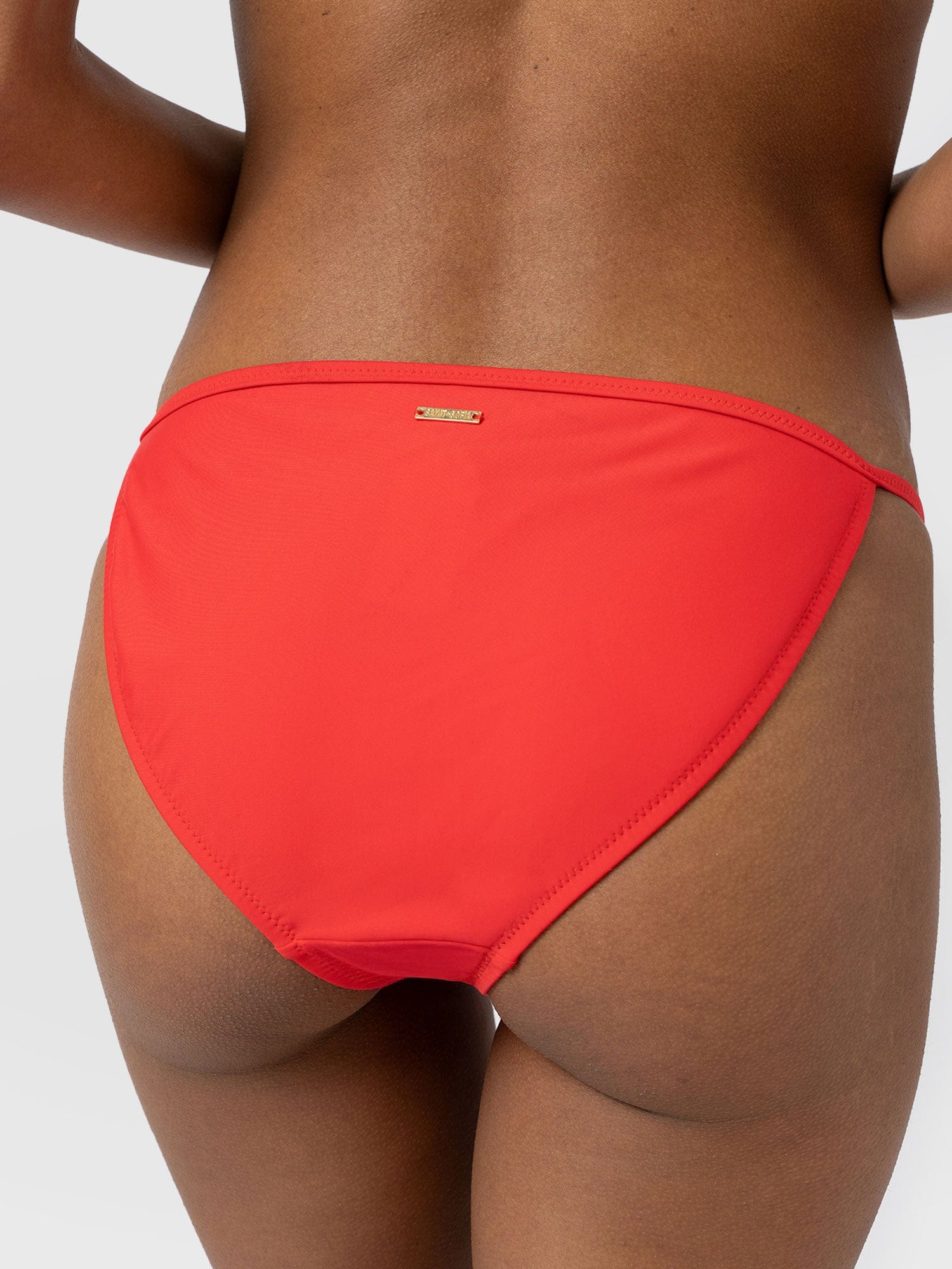 Faye Adjustable Bikini Bottom - Red - Women's Swimwear | Saint + Sofia® EU